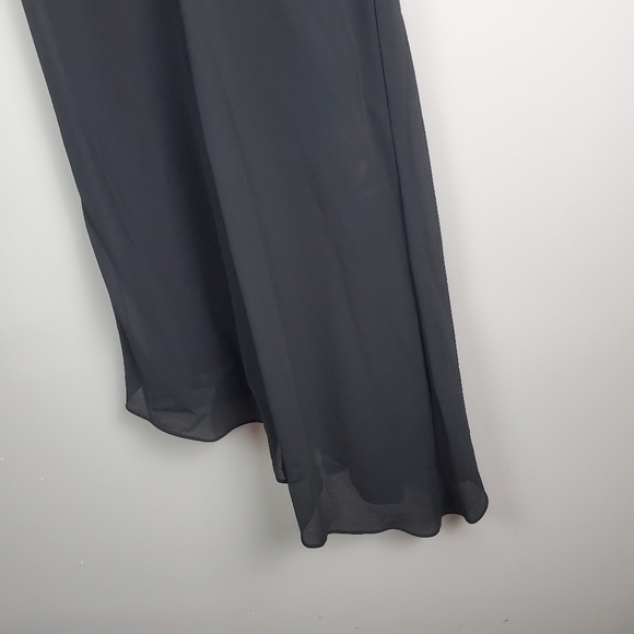 Jessica McClintock Bridal Black Asymmetrical Hem Beaded Strap Dress Vintage 6 - Picture 12 of 12